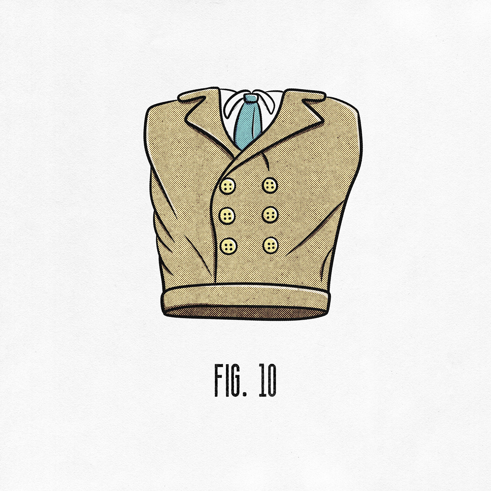 Illustration of a suit jacket without arms captioned 'fig. 11.'