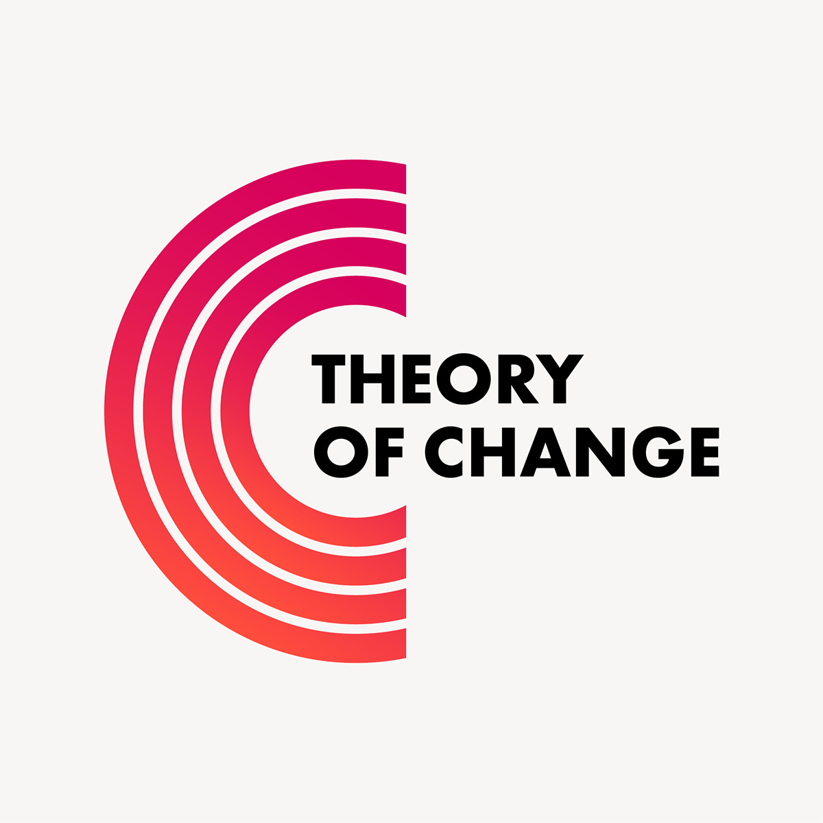 Theory of Change full name logo on light background.