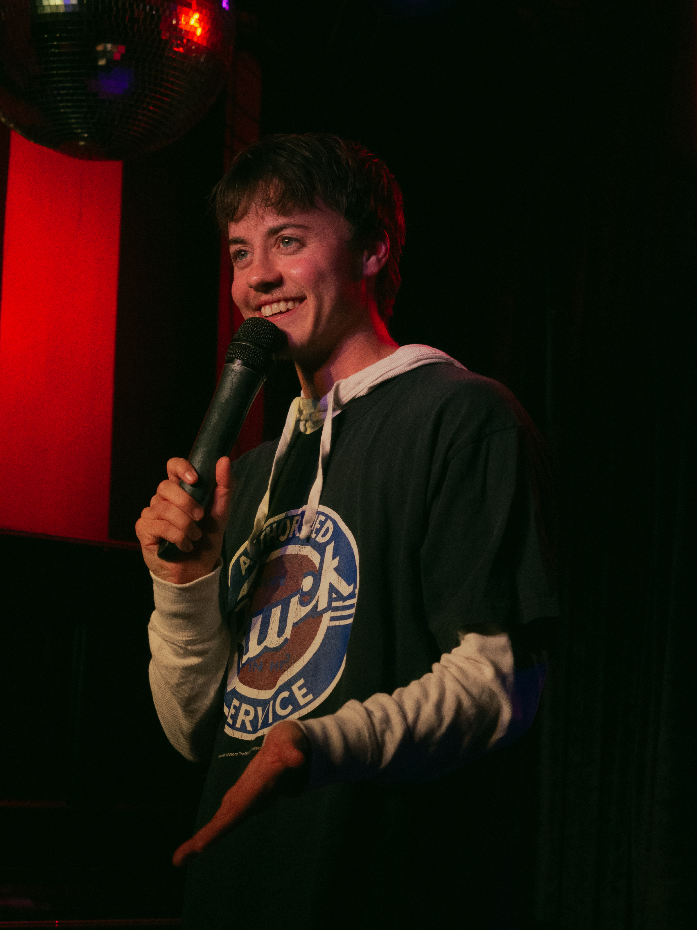 Nico Carney smiles.