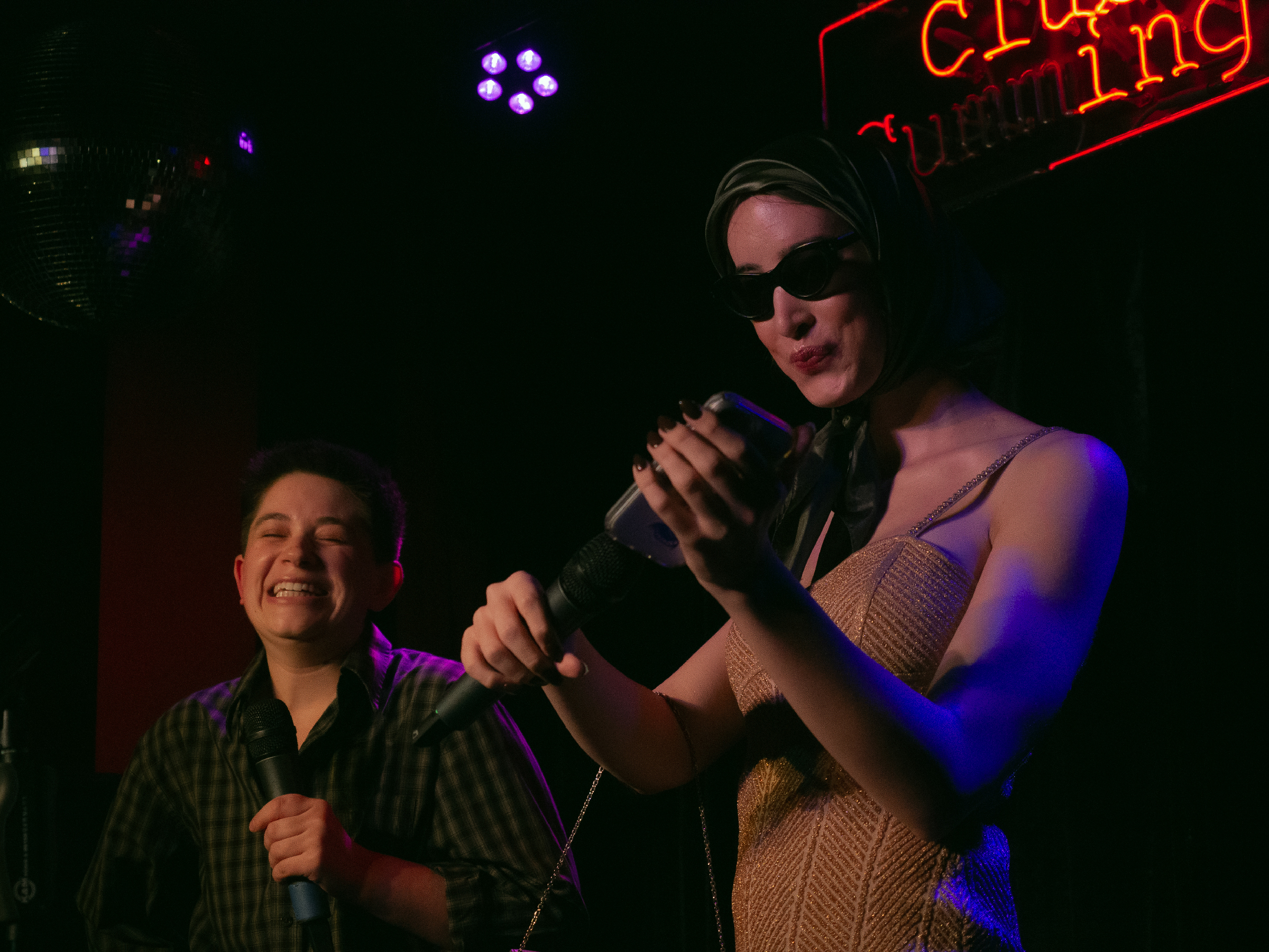 Hosts Adrienne Hunter and Ellis Durand.
