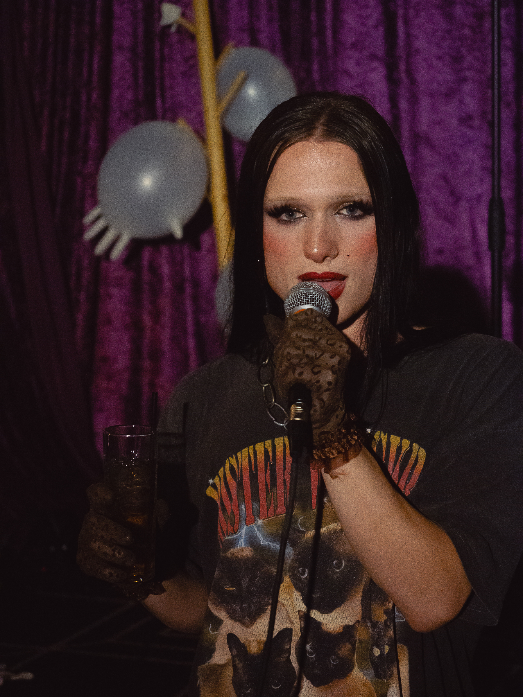 Tina Hand sings a number.