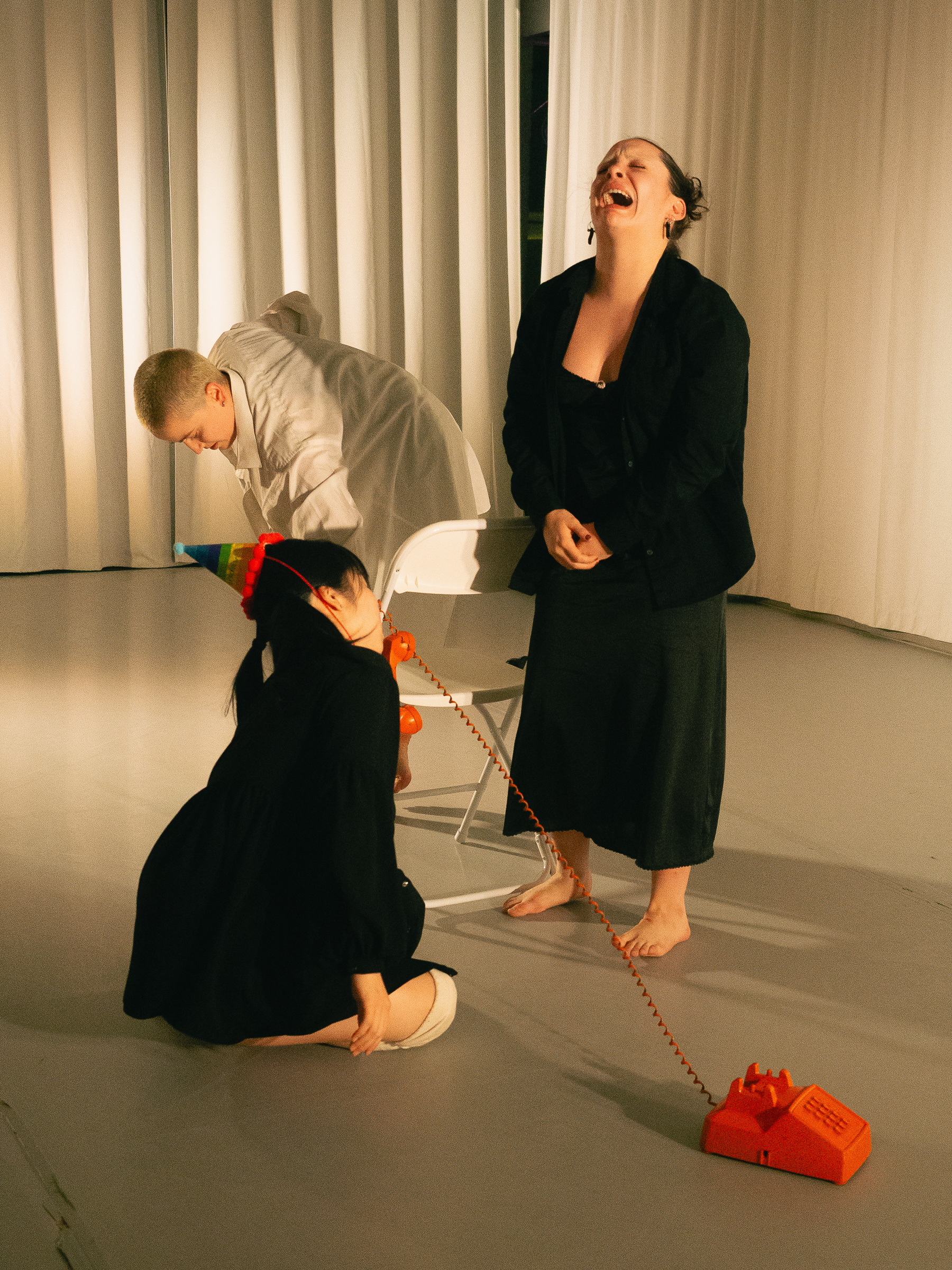 Photo of dancers performing A Dreamt up Draft of Suggestion.